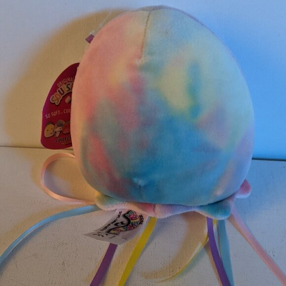 NWT 5" Janet Jellyfish Squishmallows Tie-Dye Ribbon Plush Sea Life Valentine Day - Picture 4 of 7
